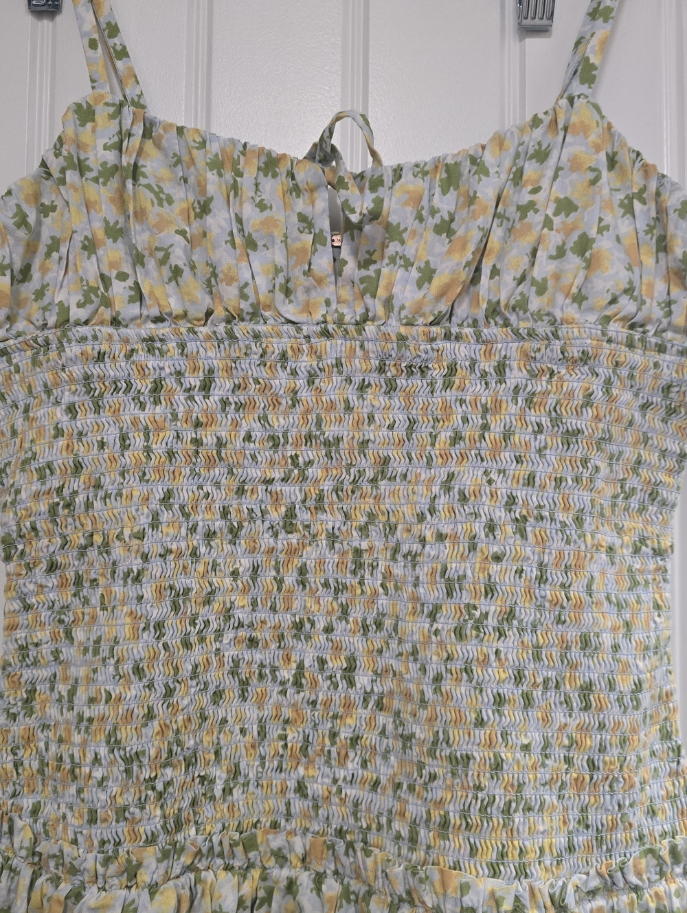 FREE PEOPLE Cottagecore Smocked Floral Lavender Daze Dress - Picture 9 of 11